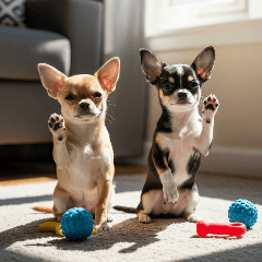 [アレンジ用]仲良しチワワ