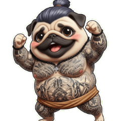 The Pug Yakuza Unyielding Deadpan Gl