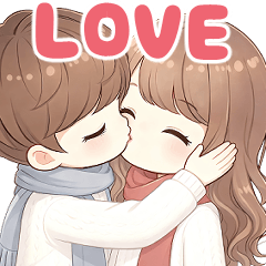 Warm love in the cold winter