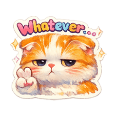 Orange cat with a calm face (Pp)