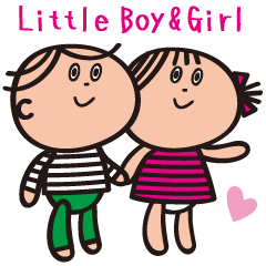 Cute Little Boy and Girl 2026A