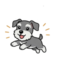 Mini Schnauzer Daily Stickers(friends)