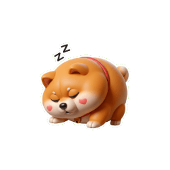 Chubby Shiba Inu Low Battery Sleep M