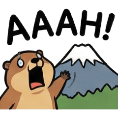 每天可用！土撥鼠的日常「啊！」