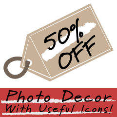 สติ๊กเกอร์ป้ายแท็ก แต่งรูปแม่ค้า