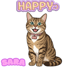 HAPPY猫サラ かわいいリアクション