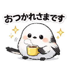 Fluffy Shima Enaga Daily Stickers