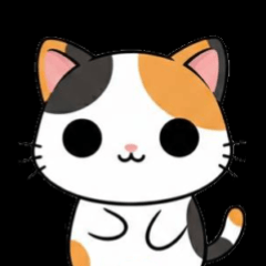 Fouf Cat Polite Stickers