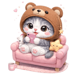 Meow Bear cute cuteeeeeee (No text)