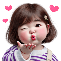 Chubby Girl Funny face187 EN