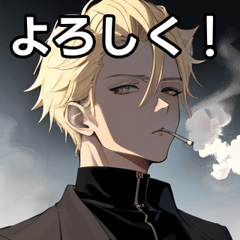 blonde cigarette boy