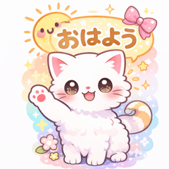 Pastel Kitty Days Cute Cat Stickers