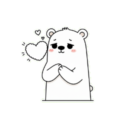 びっくり！ア然とするシロクマ