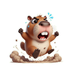 BuckToothed Capybara Super Cute & He