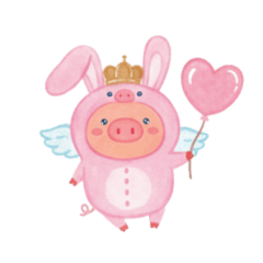 キュートな王様ぶたちゃん