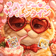 Cat Ball & Cat Liquid Stamp (Valentine)