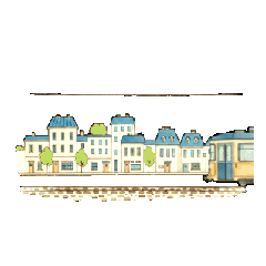 Animated European Streets: Gentle Vibes