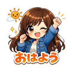Denim Girl's Daily Life Stickers