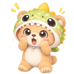 หมีน้อย ไดโน่ น่ารักมากกกกกก (No text)