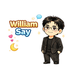 威廉說 - 日常生活對話Q版貼圖