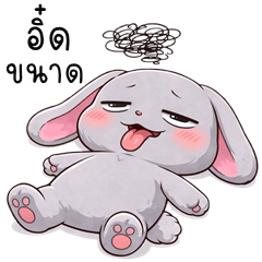 Cheeky Gray Rabbit (Kum-muang)