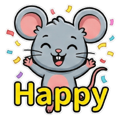 超實用小老鼠日常表情貼圖（十二生肖・鼠）