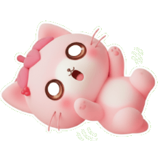 甜甜草莓kitty的驚訝大眼嚇呆了