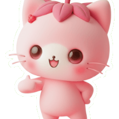 甜甜草莓kitty用力點頭說就是讚啦