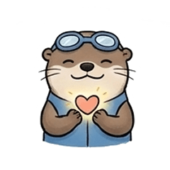 A little sea otter's healing daily life