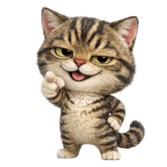 Ai lai Tabby Cat Tease (No text)