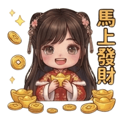 紅衣漢服少女
