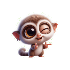 場を盛り上げる！元気いっぱいのメガネザル