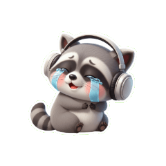 Plump Raccoon Super Big Thanks for Y