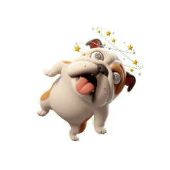 Goofy Adorable Shar Pei Dog is Starv