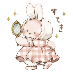 うさぎとねこオリジナルスタンプ