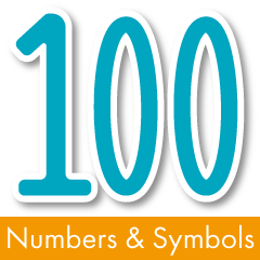 デカ文字/シンプル数字記号アイコンセット2