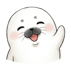 普段使いに・アザラシの赤ちゃんのスタンプ