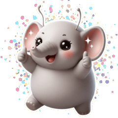 Chubby Elephant Says Thank You!