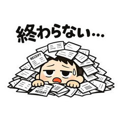 確定申告がつらい人のための共感スタンプ