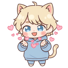 โมจิ แคทบอย สติกเกอร์น่ารักใช้ทุกวัน