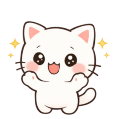 Fluffy White Cat@sayo