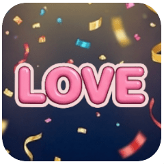 Lovely Pink Message Stickers