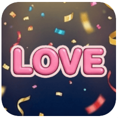 Lovely Pink Message Stickers