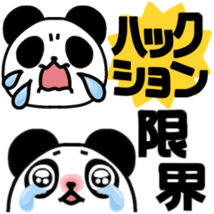 Allergy Sniffles! Chubby Panda sticker