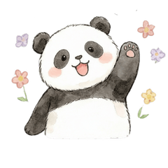 Expressive Fluffy Panda