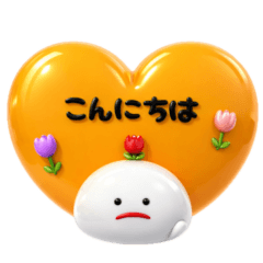 Mizime-chan's Puffy Sticker Stamp (3D)