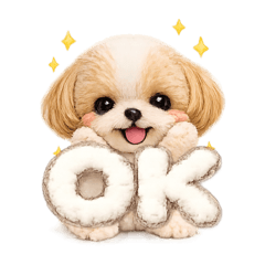 Shih Tzu dog stuffed animal style