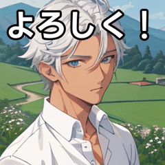 Silver-haired short-haired farmer