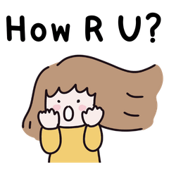 Simple stickers for casual daily Eng