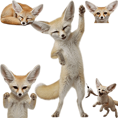 สุนัขจิ้งจอกเฟนเนก ภาพสมจริง